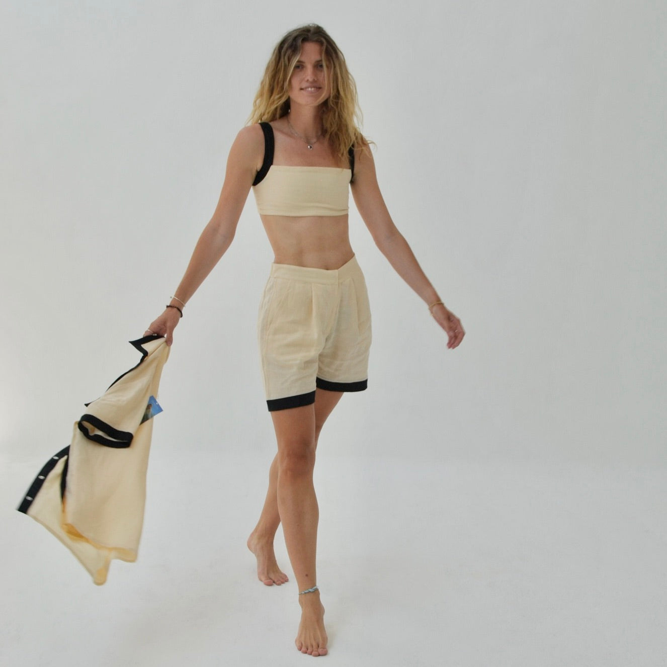 Cannes - Linen Bralette